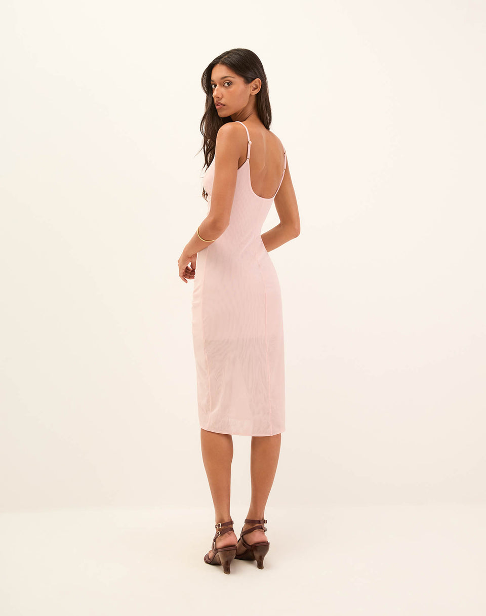 Diana Midi Dress - Rosewater XS