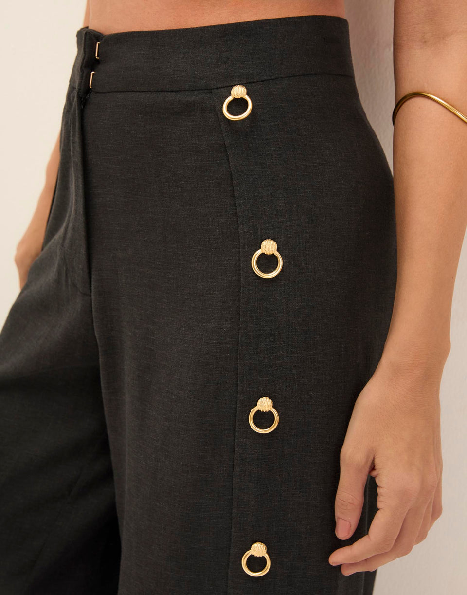 Embellished Stacy Pants - Black XS