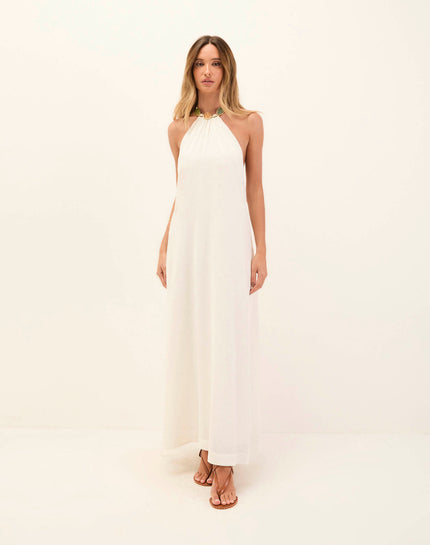 Aiden Long Dress - Off White - Aiden Long Dress - Off White XS