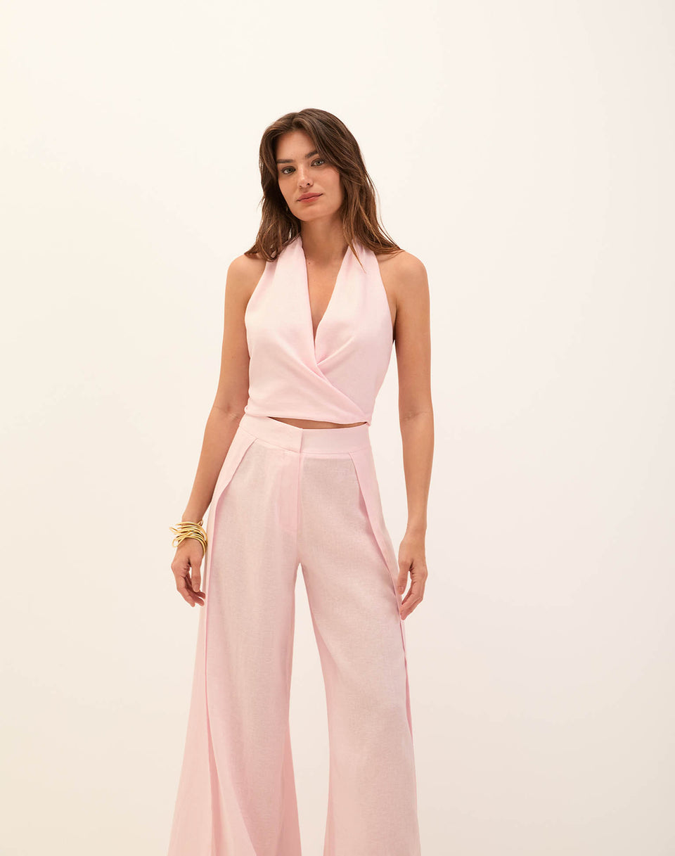 Manu Halter Top - Rosewater XS