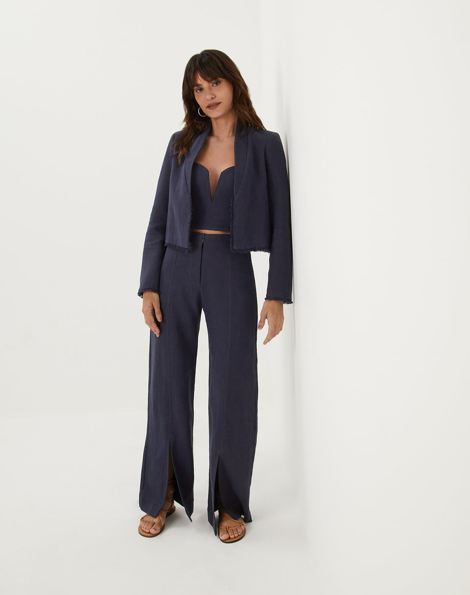 Beatrice Short Jacket - Sailboat XS