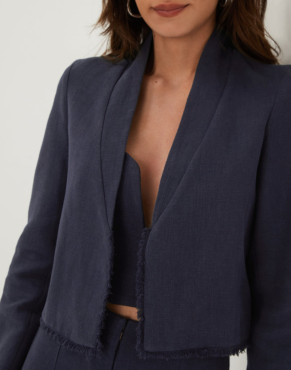 Beatrice Short Jacket - Sailboat XS