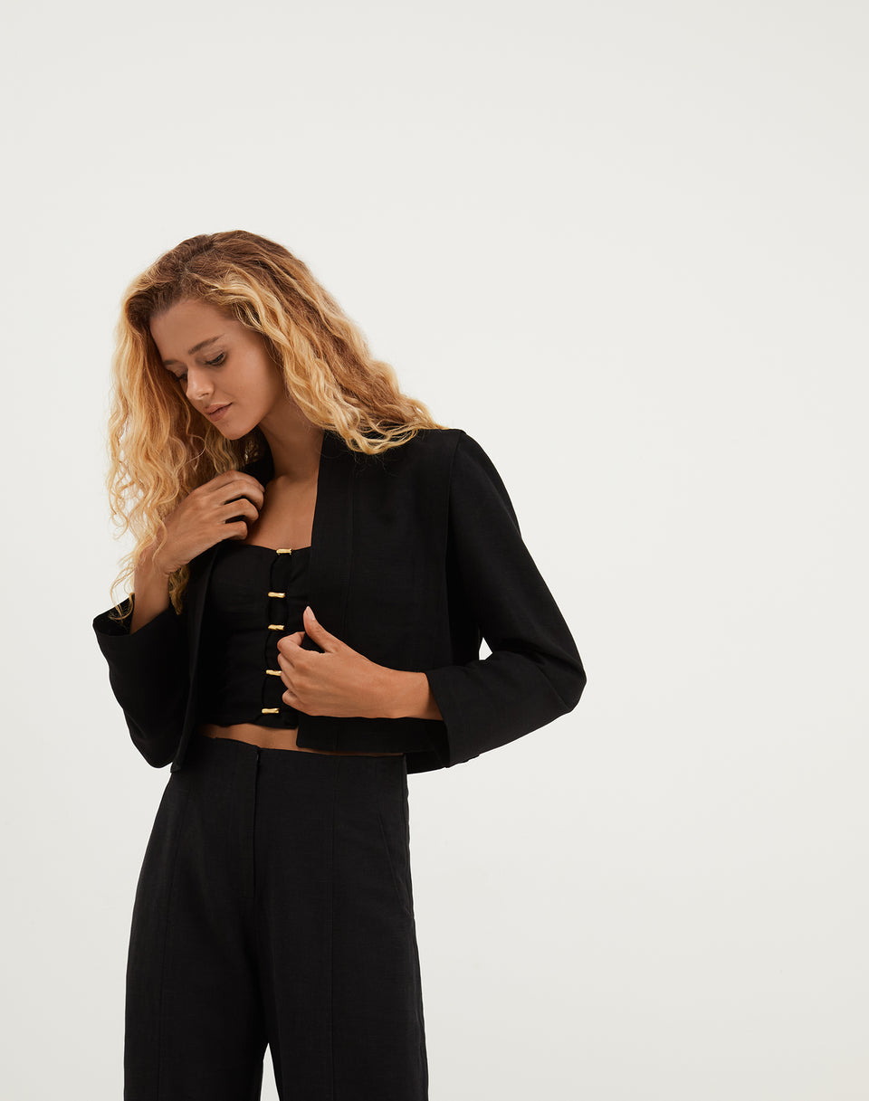 Malu Short Jacket - Black XS