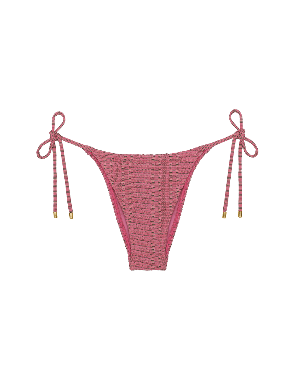 Mesh Tie Side Bottom - Pink Pearl