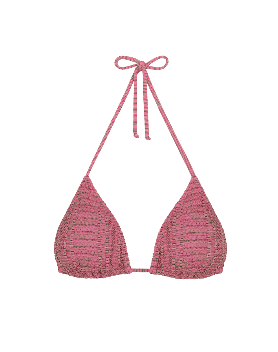 Mesh Tri Top - Pink Pearl