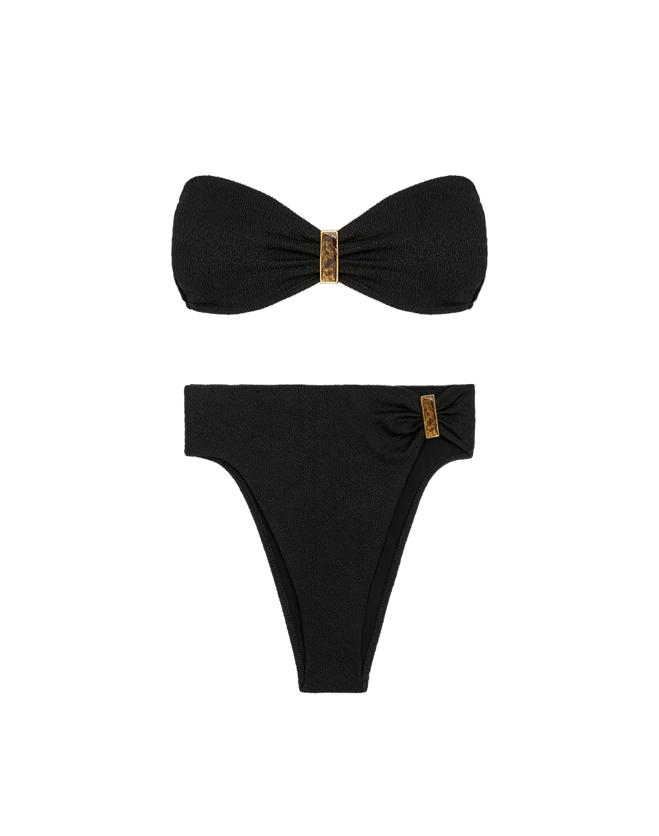 Firenze Blake Gigi Hot Pant Bottom - Black Brazilian / XS