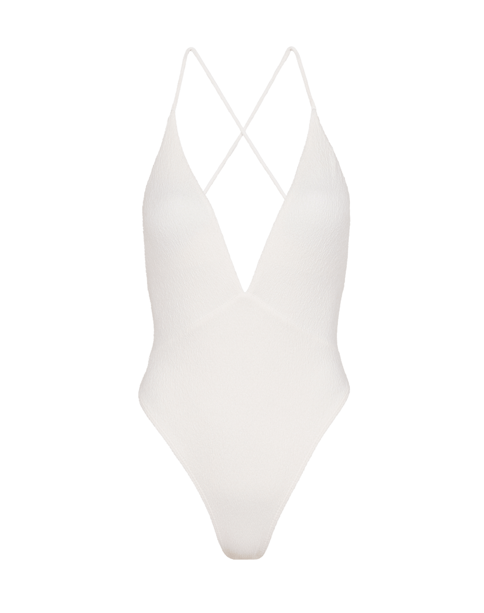 Firenze Solaro Aline One Piece - White Brazilian / XS