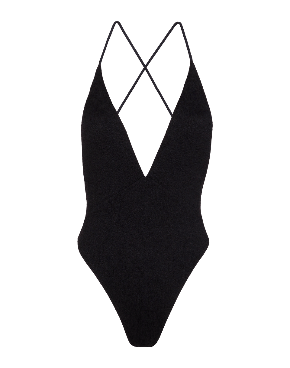 Firenze Solaro Aline One Piece - Black Brazilian / XS